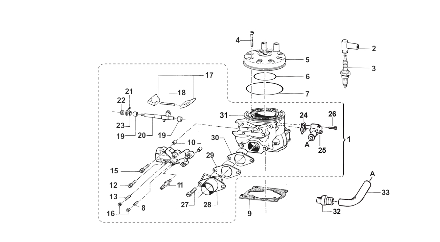 2T 144 EN/MX DE 2008 A 2012 - MOTOR - CILINDRO